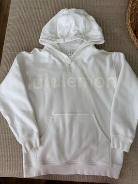 lululemon athletica White Hoodie with Subtle Logo